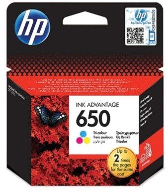 Картридж струйный HP (CZ102AE) Deskjet Ink Advantage 2515/2516 №650, цветной, оригинальный