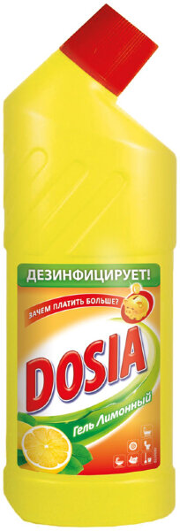 Чистящее средство для сантехники Dosia "Lemon", 750мл