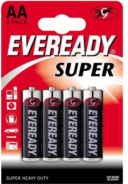 Батарейки EVEREADY SUPER R6 типа AA  - 4 шт.