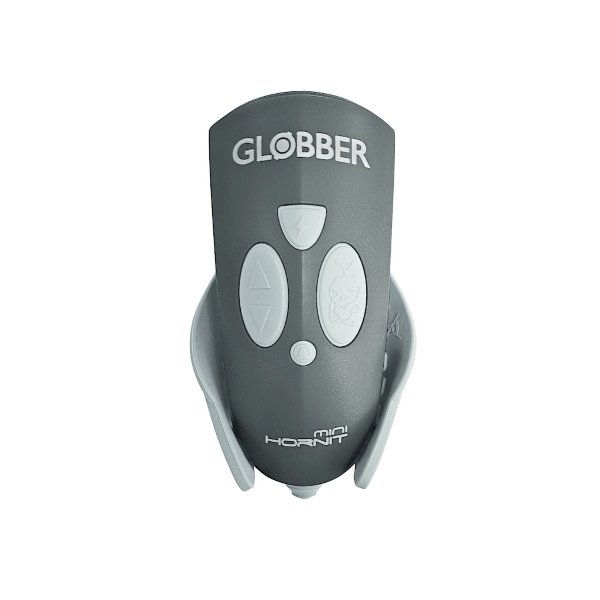 525-120 Звонок-фонарик Globber для самокатов Mini Hornit 25 мелодий Black