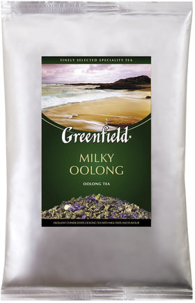 Чай GREENFIELD (Гринфилд) "Milky Oolong", улун, листовой, 250 г, пакет, 0980-15