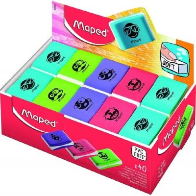 Maped Ластик MAPED "Essentials soft" цветной 112921