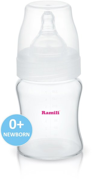 Противоколиковая бутылочка для кормления Ramili Baby AB2100 (210 мл, 0+, слабый поток)
