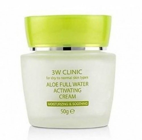 3W CLINIC Snail Moist Control Cream - Антивозрастной крем для лица с экстрактом муцина улитки, 50 гр.