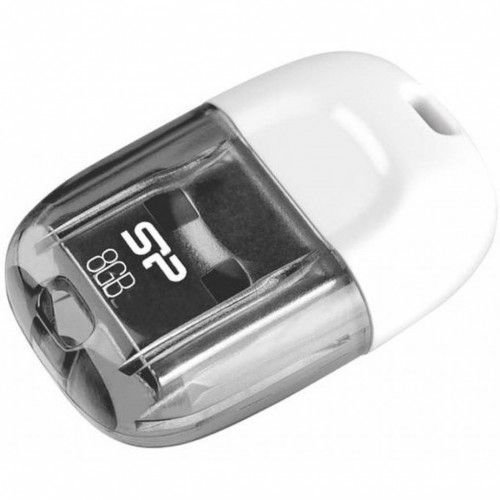 Silicon Power Флеш-драйв 8 GB USB 2.0 Silicon Power Touch T09 White SP008GBUF2T09V1W