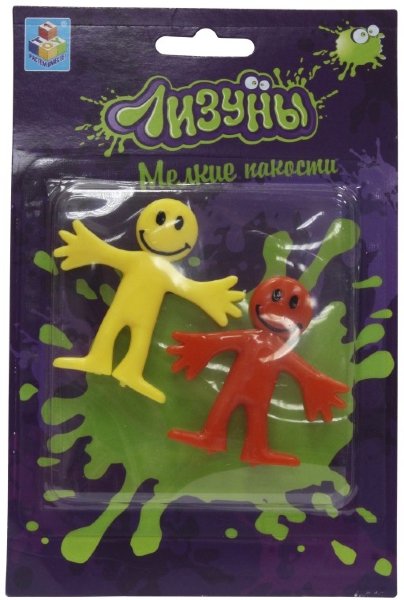 1toy "Мелкие пакости" Лизуны фигурки 2 шт, блистер ***К54С