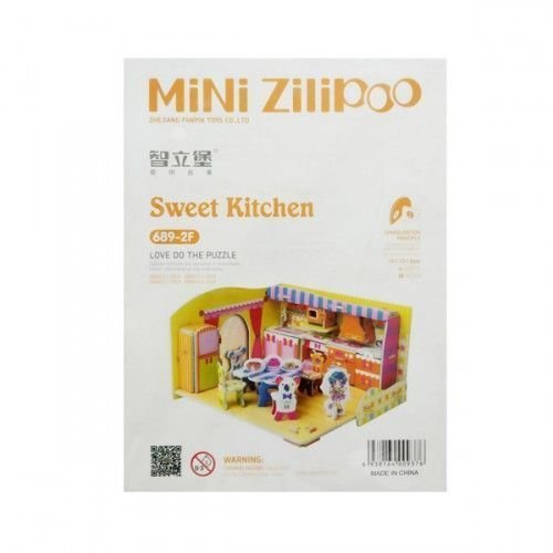ZILIPOO 3D пазлы из пенокартона МИНИ "Кухня" 38 дет. 3+ 689-2F