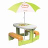 Smoby Столик для пикника Winnie + зонтик 74*80*47 см