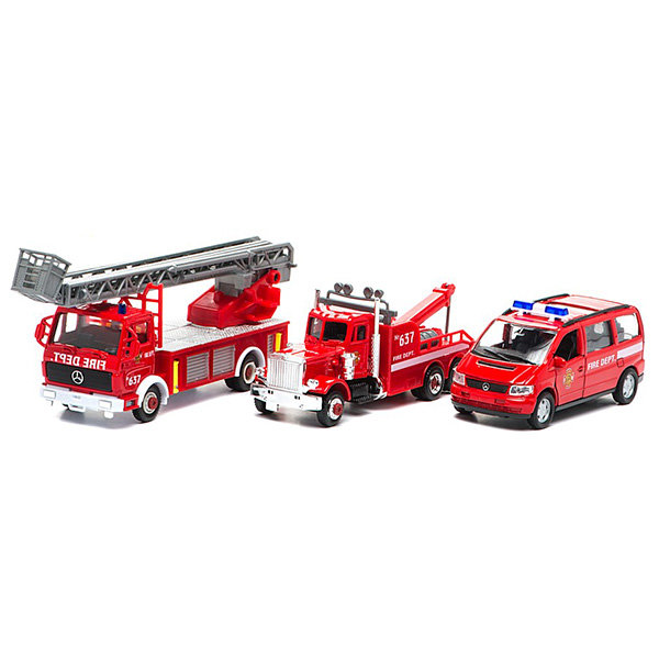 Welly Игровой набор машин Пожарная служба 6 штук