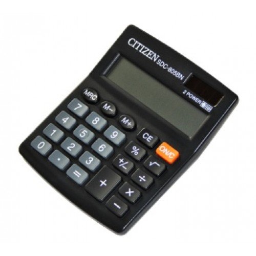 Калькулятор Citizen SDC-805 B II настольный  п/проф.  8 разр. двойное питание