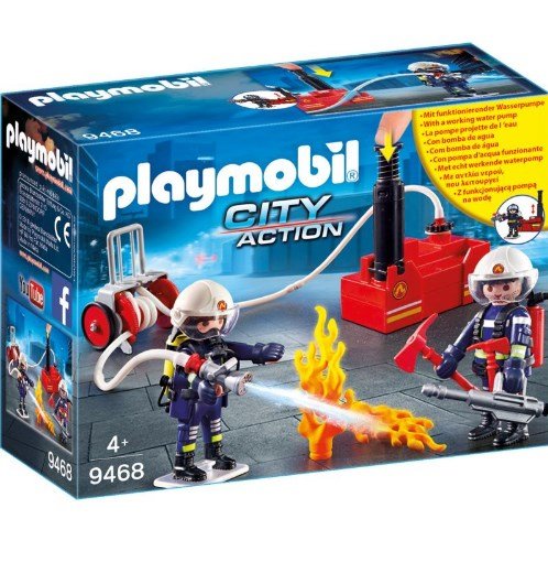 Playmobil Пожарная служба: Пожарные с водяным насосом 9468pm