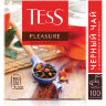 Чай TESS (Тесс) "Pleasure", черный с шиповником и яблоком, 100 пакетиков по 1,5 г, 0919-09