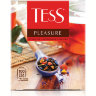 Чай TESS (Тесс) "Pleasure", черный с шиповником и яблоком, 100 пакетиков по 1,5 г, 0919-09