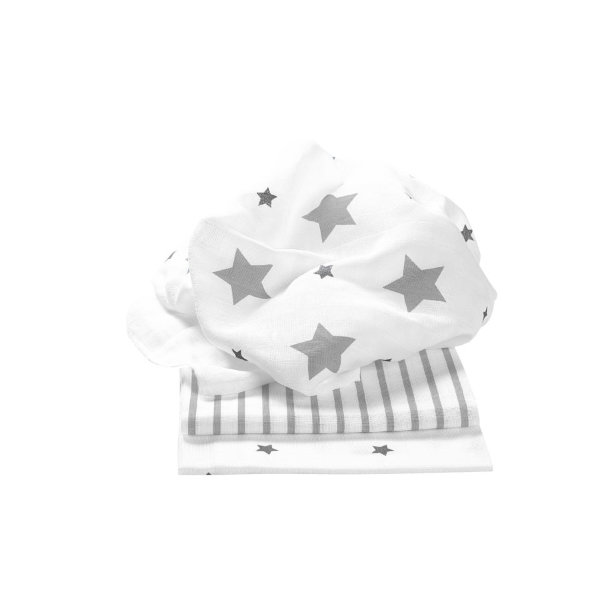 Салфетка Odenwalder 80x80 см в коробке Stars Stripes (3 шт) 010087-1(Light_Silver 0125)
