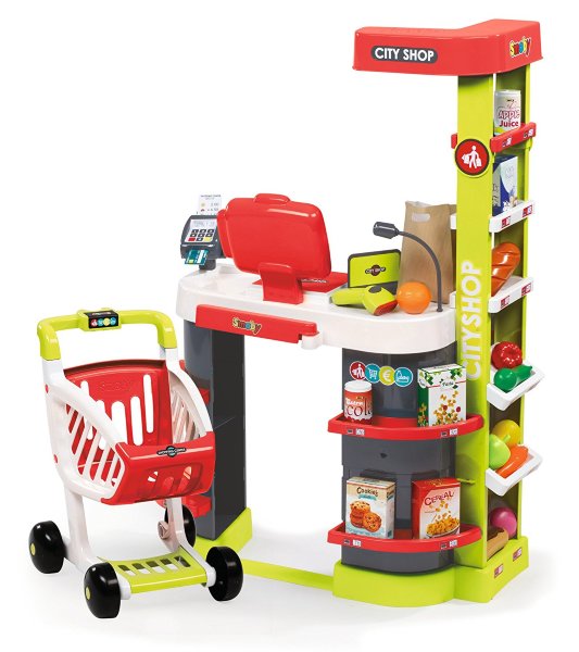 Smoby Супермаркет игровой City Shop красный 59,5x32x86 см