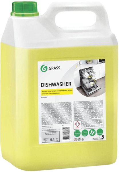 Средство для мытья посуды в посудомоечных машинах 6,4 кг GRASS DISHWASHER, щелочное