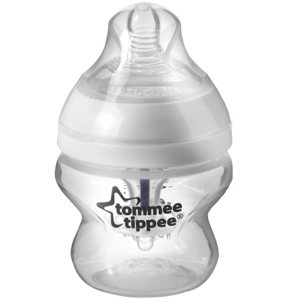 Tommee Tippee Бутылочка с усиленным антиколиковым клапаном и термометром 150 мл