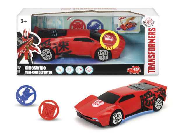 Dickie Toys Трансформеры Боевая машинка Sideswipe со светом и звуком 