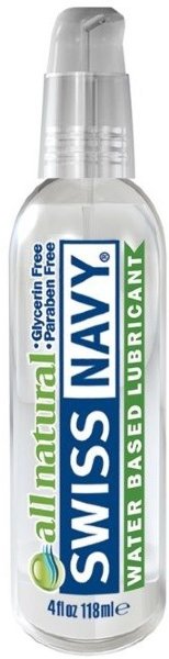 Гипоаллергенный лубрикант Swiss Navy All Natural Water Base Lubricant - 118 мл.