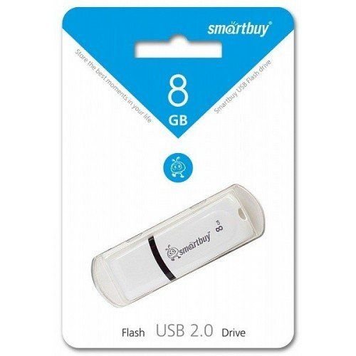 Smartbuy Флеш-драйв 8 GB USB Smartbuy Paean White SB8GBPN-W