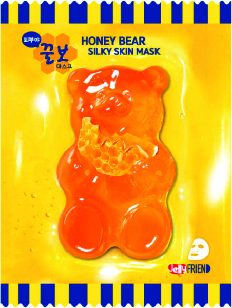 Тканевая маска с экстрактом прополиса JellyFrien Honey Bear Mask