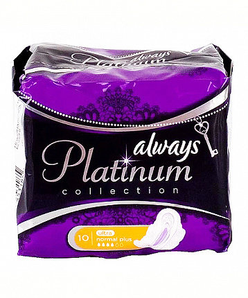 Прокладки ALWAYS Ультра Platinum Collection Normal Plus Single 10шт