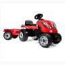 Smoby Трактор педальный XL с прицепом красный 142*44*54,5 см 1