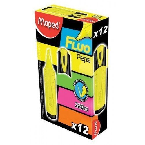 Maped Текстовыделитель MAPED 1-5мм, классик, жёлтый 742534