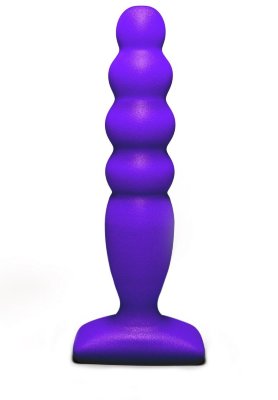 Фиолетовый анальный стимулятор Large Bubble Plug - 14,5 см.