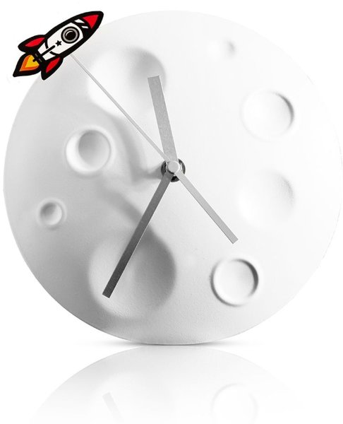 Часы Suck UK Rocket Moon SK CLOCKMOON1