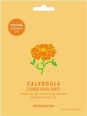 Успокаивающая тканевая маска с экстрактом календулы Flower Mask Sheet Calendula