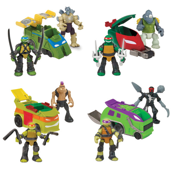 Turtles Micro Черепашки-ниндзя Функциональные интерактивные игровые наборы