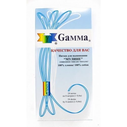 Gamma Нитки мулине "Gamma" 100% хлопок, 8м , бл.желтый 431662021