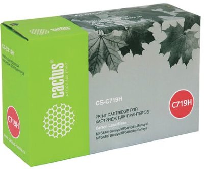 Картридж лазерный CACTUS (CS-C719H) для CANON LBP-6300dn/6650/MF5840/5880, ресурс 6400 стр.