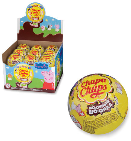 Шоколадный шар CHUPA CHUPS (Чупа-Чупс) с игрушкой в ассортименте, 20 г, 86679