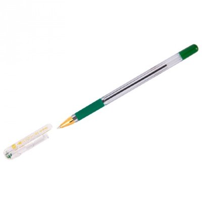 MunHwa Pencil Co Ручка шар. MC GOLD с рез. 0,5мм зеленая, штрихкод BMC-04
