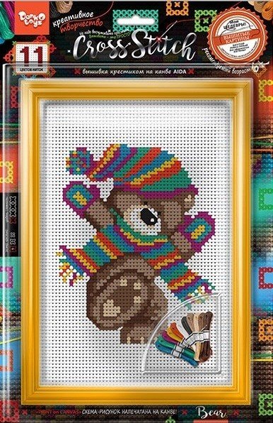 Вышивка крестиком на канве "CROSS STITCH" с рамкой