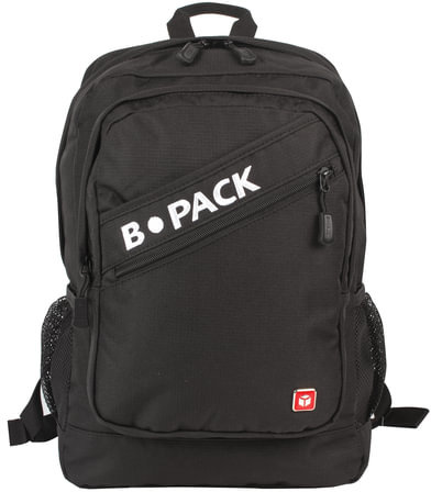 Рюкзак B-PACK "S-09" (БИ-ПАК) универсальный, с отделением для ноутбука, уплотненная спинка, черный, 44х30х14 см, 226956