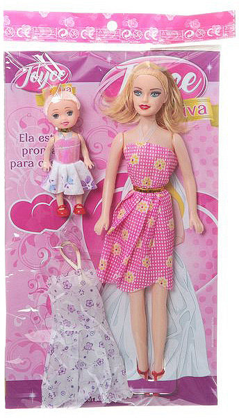Куклы 2 шт. с платьем, CRD 30x18 см, арт. B-03.