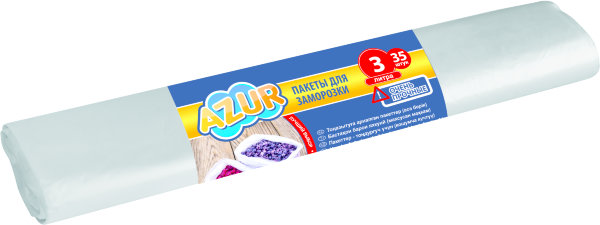YORK Пакеты для заморозки 3л. 35 шт рулон AZUR
