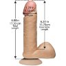 Фаллоимитатор на присоске The Realistic Cock 6” with Removable Vac-U-Lock Suction Cup - 17,3 см.