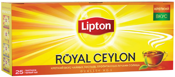 Чай Lipton "Royal Ceylon", черный, 25 пакетиков по 2г