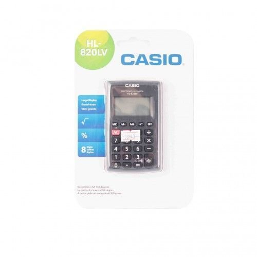 Casio Калькулятор 8 разр. CASIO HL-820LV настольный, чёрный HL-820LV-BK-S-GP