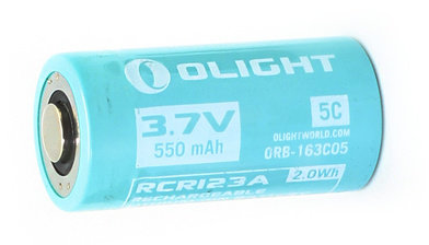 Аккумулятор Li-ion Olight ORB-163C05 16340 3,7 В. 550 mAh