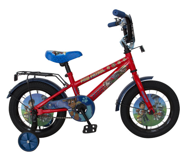 Детский велосипед, Navigator Щенячий патруль, колеса 14", стальная рама, стальные обода, ножной тормоз, защитная накладка на руле и выносе, , мягкие T