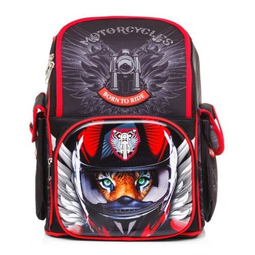 Hatber Ранец школьный Comfort school "Moto-beast" 35*28*15см, полиэстр, 1отд,3кармана, светоотраж. NRk_33067