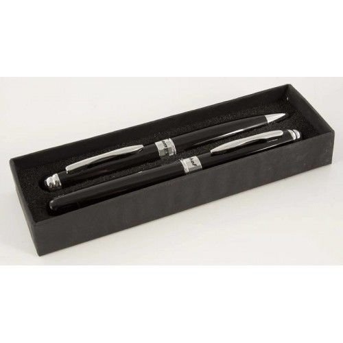 Silwerhof Ручка шар. NAUTILUS корп. лак. черный +ручка перьевая , подарочная коробка 35023