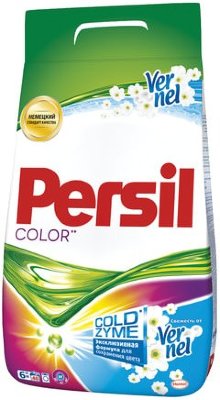 Стиральный порошок-автомат 6 кг, PERSIL (Персил) "Color", "Свежесть от Vernel"