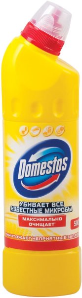 Чистящее средство 500 мл, DOMESTOS "Свежесть цитруса", с отбеливающим эффектом, гель