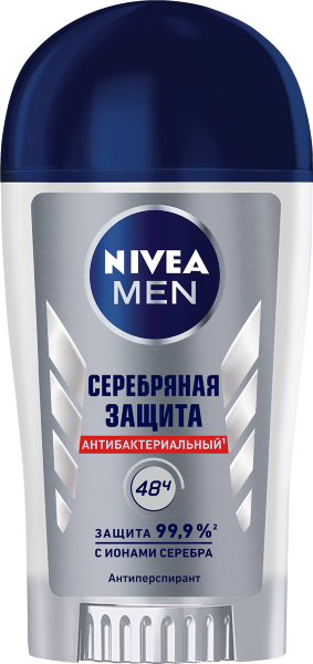 Дезодорант-стик мужской NIVEA Серебряная защита 40 мл